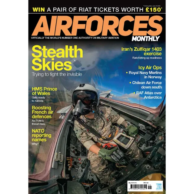 AirForces Monthly maj 2025 tidning stealth stridsflyg