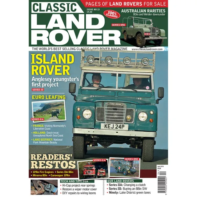 Classic Land Rover tidning april 2015 back issue renovering