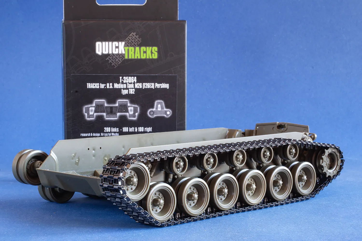 Rossagraph QuickTracks T-35064 bandset Pershing T82 1:35