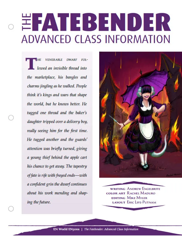 EN Publishing Fatebender Advanced Class klass PDF D&D 5e