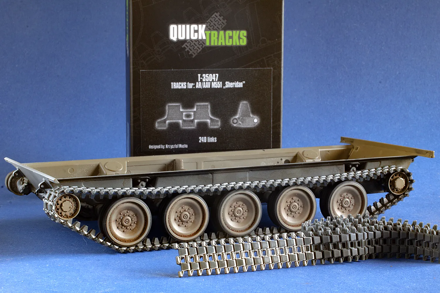 Rossagraph QuickTracks T-35047 band M551 Sheridan 1:35
