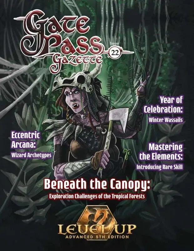EN Publishing Gate Pass Gazette Issue #22 rollspelstidning softcover djungel