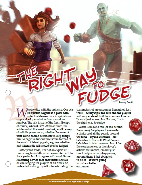 EN Publishing The Right Way to Fudge guide PDF D&D 5e