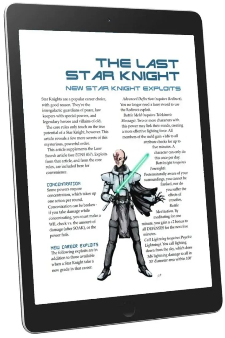 EN Publishing The Last Star Knight karriär PDF WOIN sci-fi