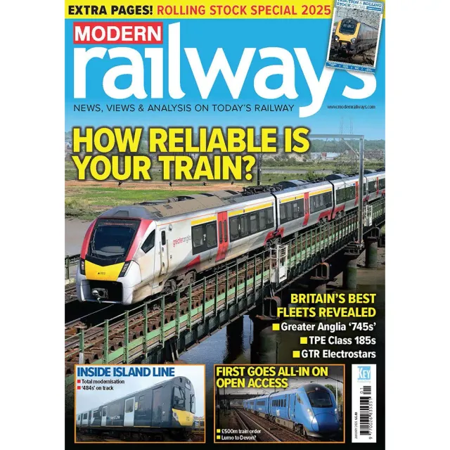 Modern Railways January 2025 tidning tågflottor