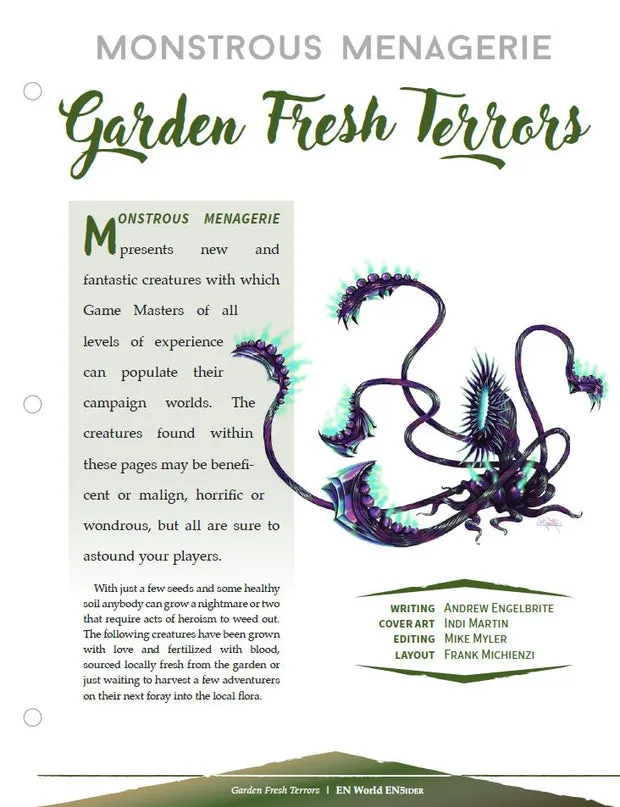 EN Publishing Garden Fresh Terrors monstertillägg PDF