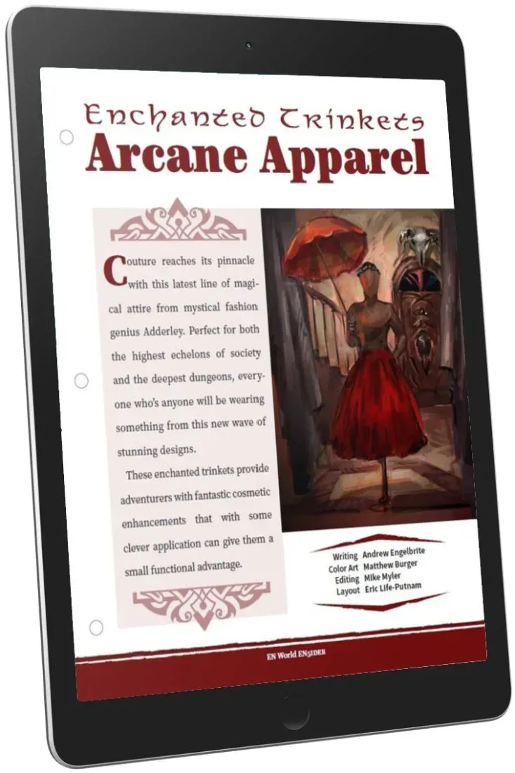 EN Publishing Arcane Apparel magiska föremål PDF 20-pack