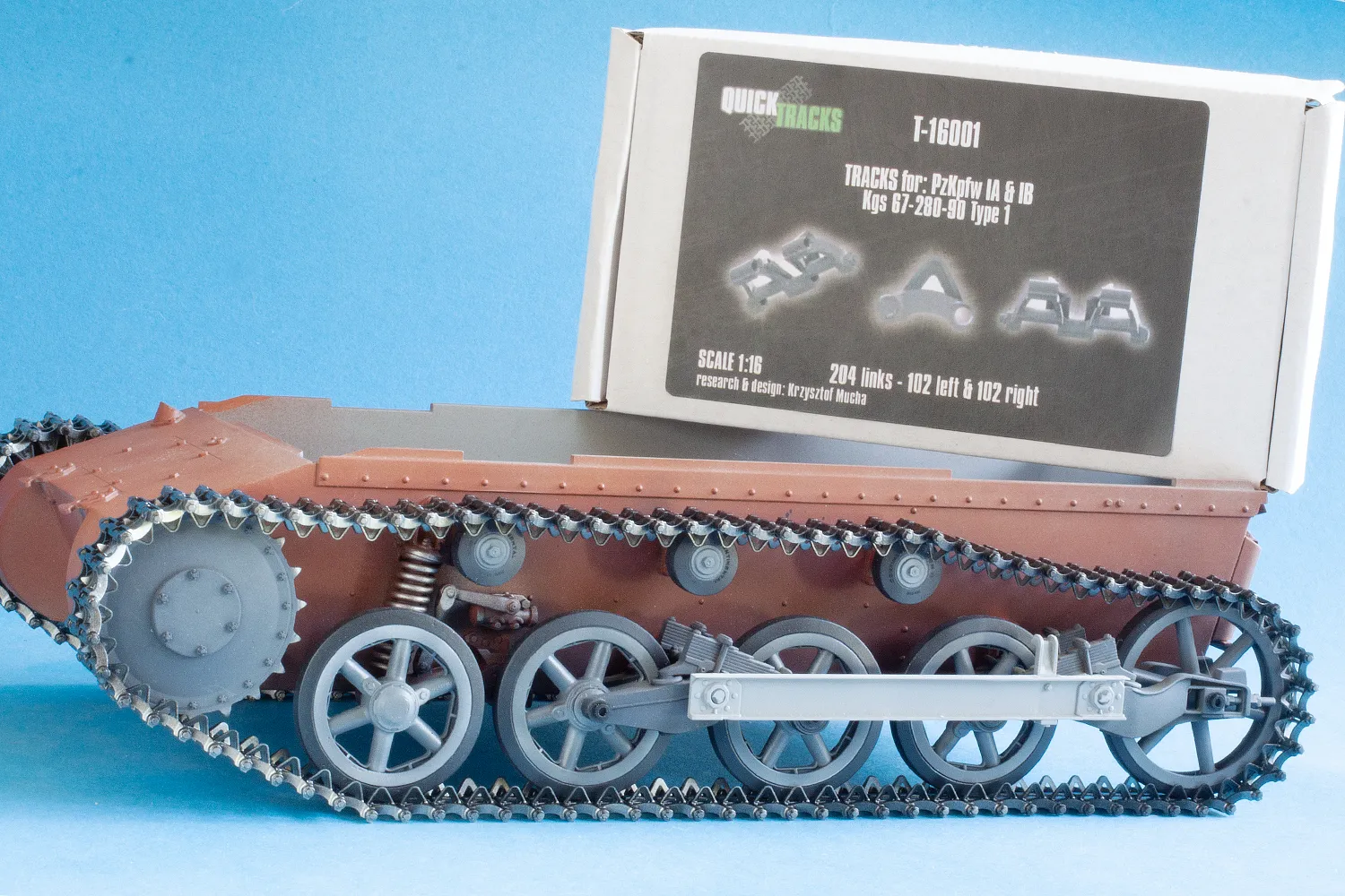 Rossagraph QuickTracks T-16001 bandset 1:16 Panzer I