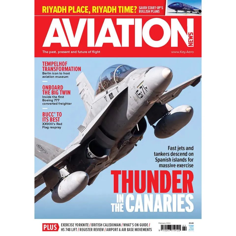 Aviation News februari 2024 tidning lösnummer