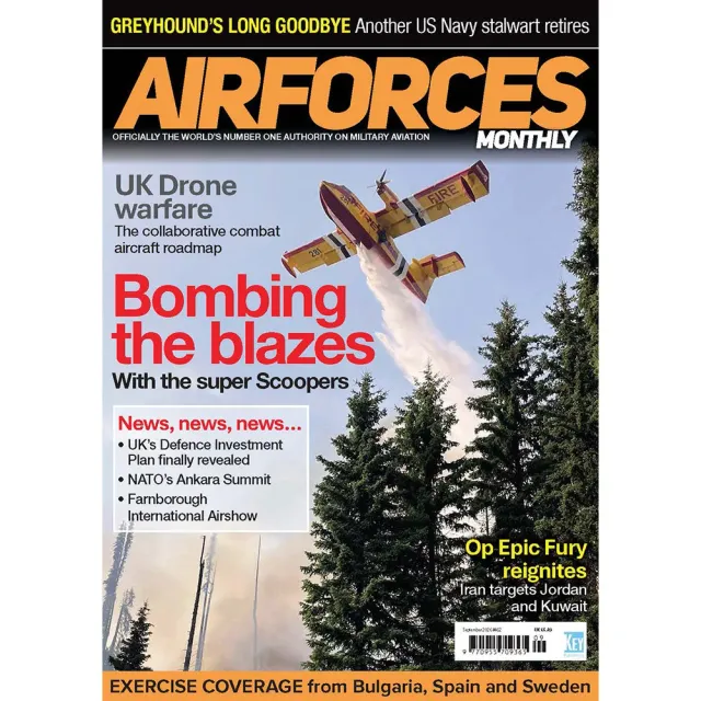AirForces Monthly september 2026 tidning militärflyg
