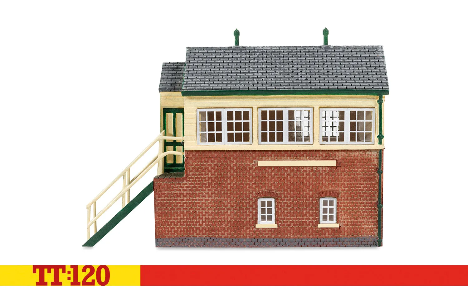 Hornby TT:120 Signal Box ställverk rött tegel