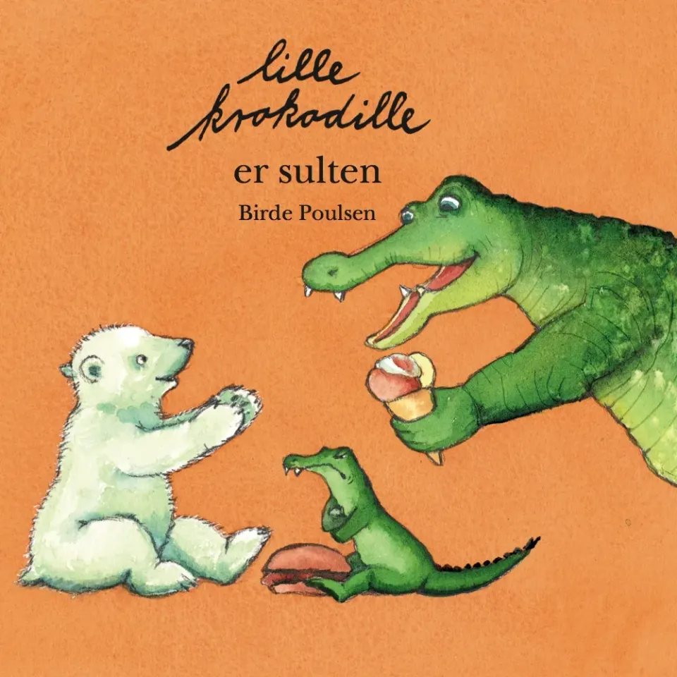 ABC Forlag Lille Krokodille sulten bilderbok strand