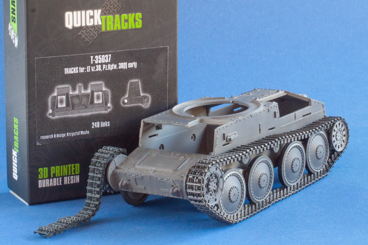 Rossagraph QuickTracks T-35037 bandlänkar 38(t) 1:35 resin