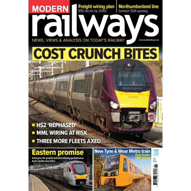 Modern Railways April 2023 tidning järnväg-nummer
