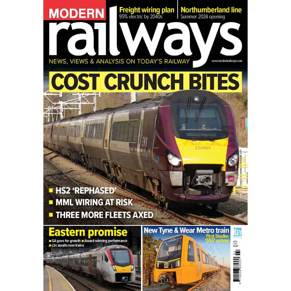 Modern Railways April 2023 tidning järnväg-nummer