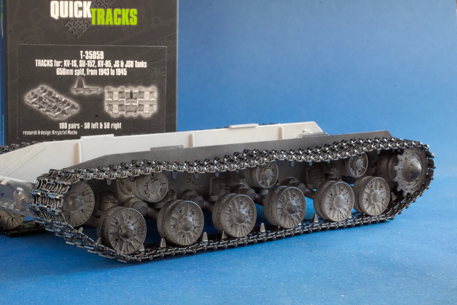 ROSSAGRAPH QuickTracks T-35059 larvband KV-1S 1/35 resin