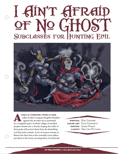 EN Publishing I Ain't Afraid of No Ghost underklass PDF spökjakt
