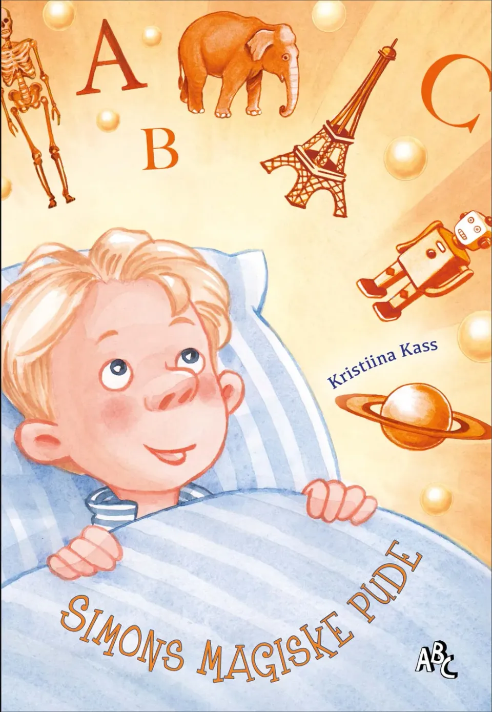 ABC Forlag Simons magiska pude barnbok tryckt saga