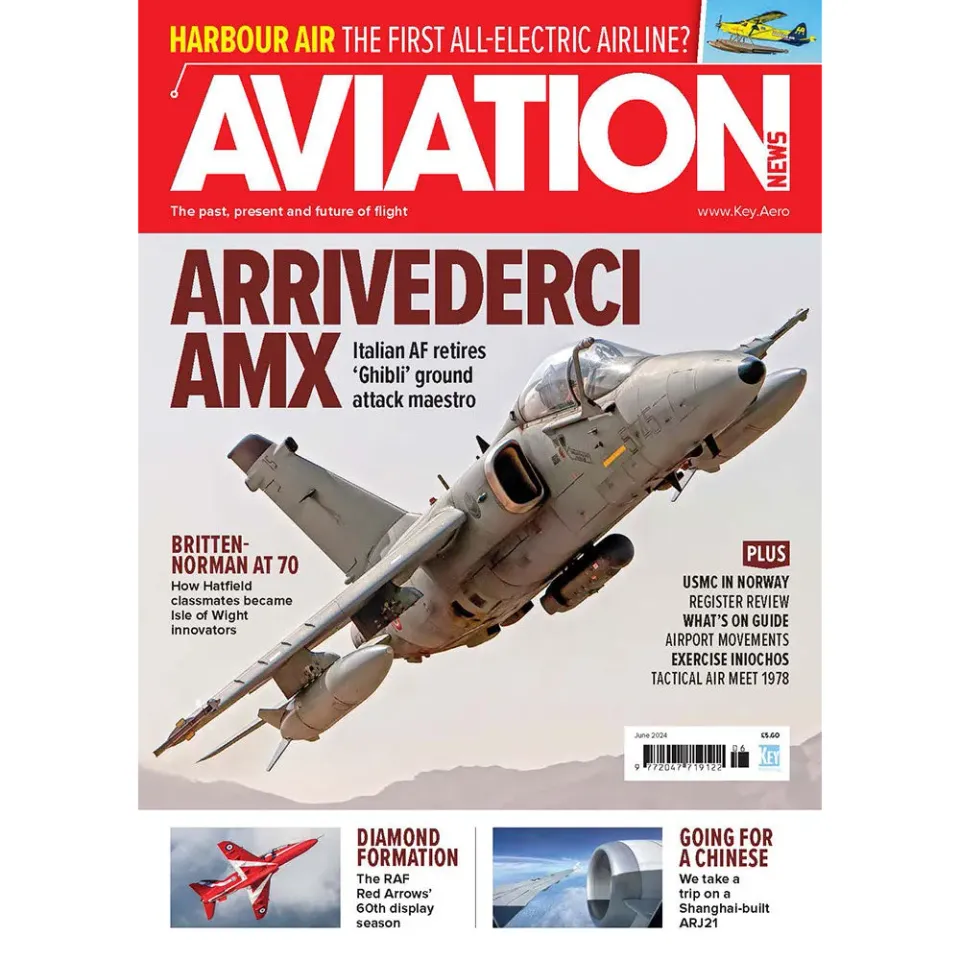 Aviation News June 2024 tidning Red Arrows