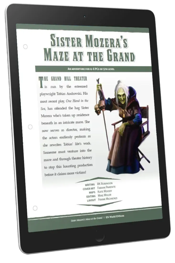EN Publishing Sister Mozera's Maze at the Grand äventyr PDF nivå5