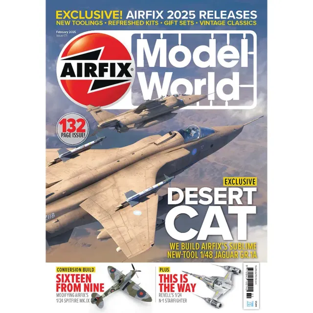 Airfix Model World februari 2025 tidning Jaguar 1/48