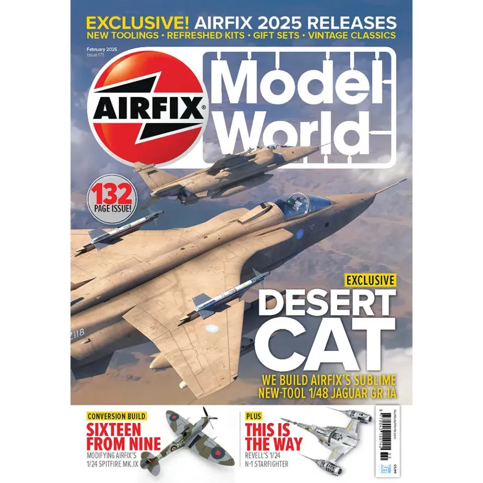 Airfix Model World februari 2025 tidning Jaguar 1/48
