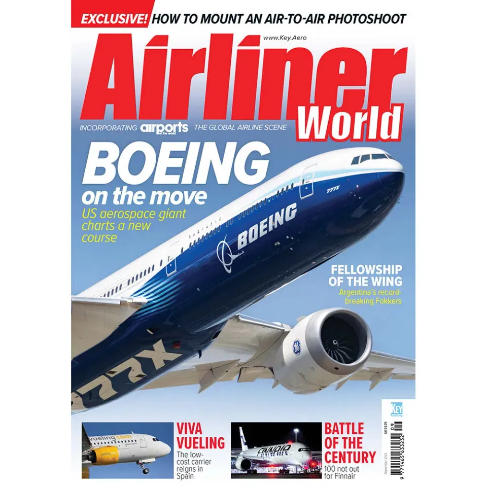 Airliner World September 2023 tidning lösnummer trafikflyg