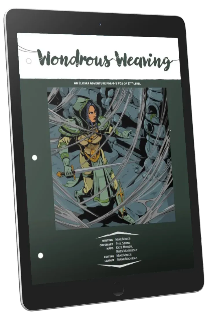 EN Publishing Wondrous Weaving D&D 5e äventyr pdf spindlar