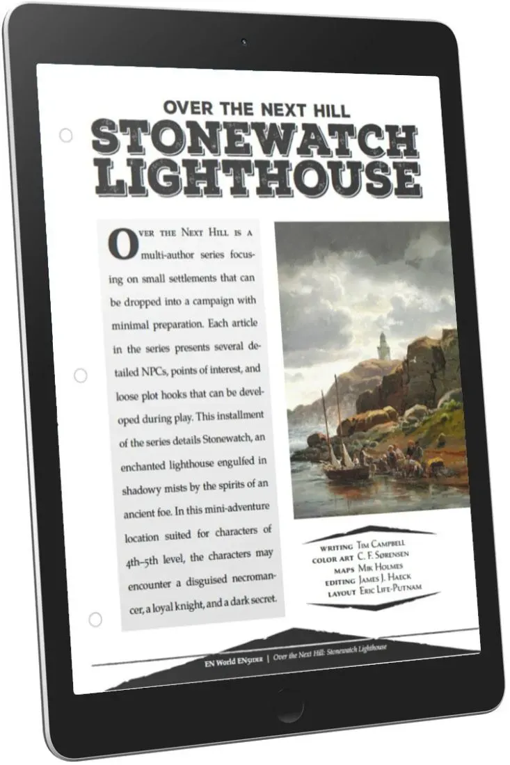 EN Publishing Over the Next Hill Stonewatch Lighthouse rollspel PDF
