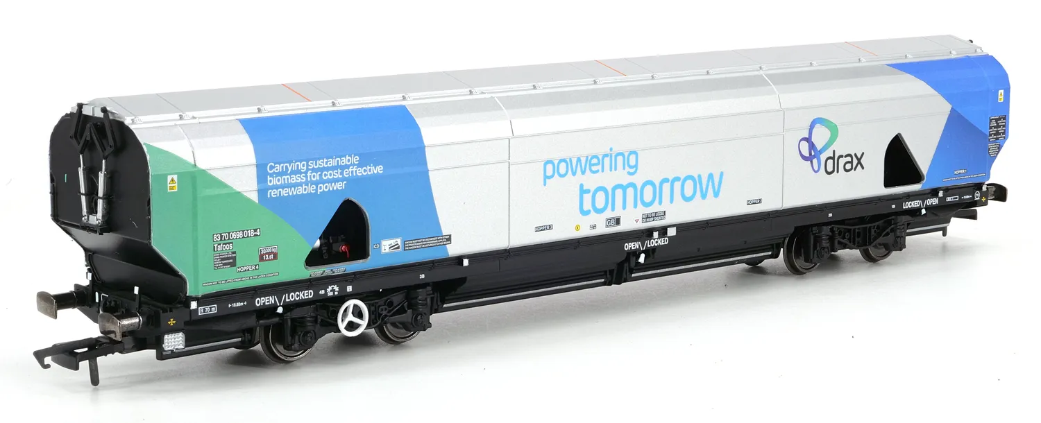 Hornby Drax IIA-D Powering Tomorrow godsvagn OO Pack 3