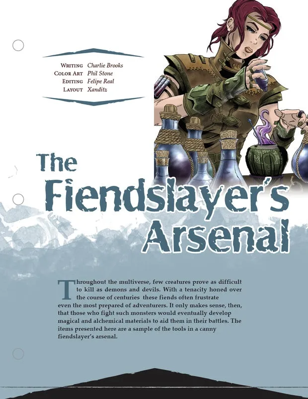EN Publishing Fiendslayers Arsenal rollspelstillägg PDF demoner