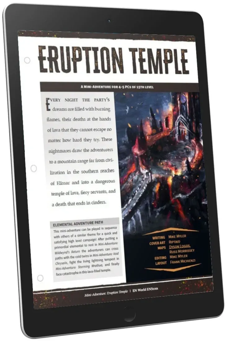 EN Publishing Eruption Temple äventyr PDF eldtempel