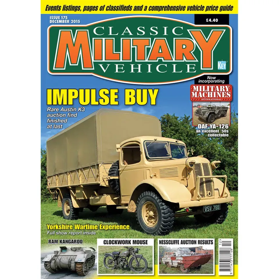 Classic Military Vehicle dec 2015 tidning militärfordon
