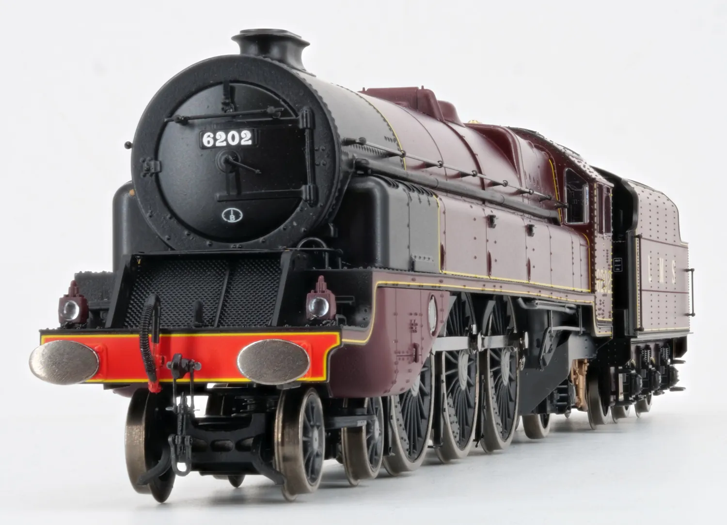 Hornby LMS Turbomotive 6202 lok OO DCC sound