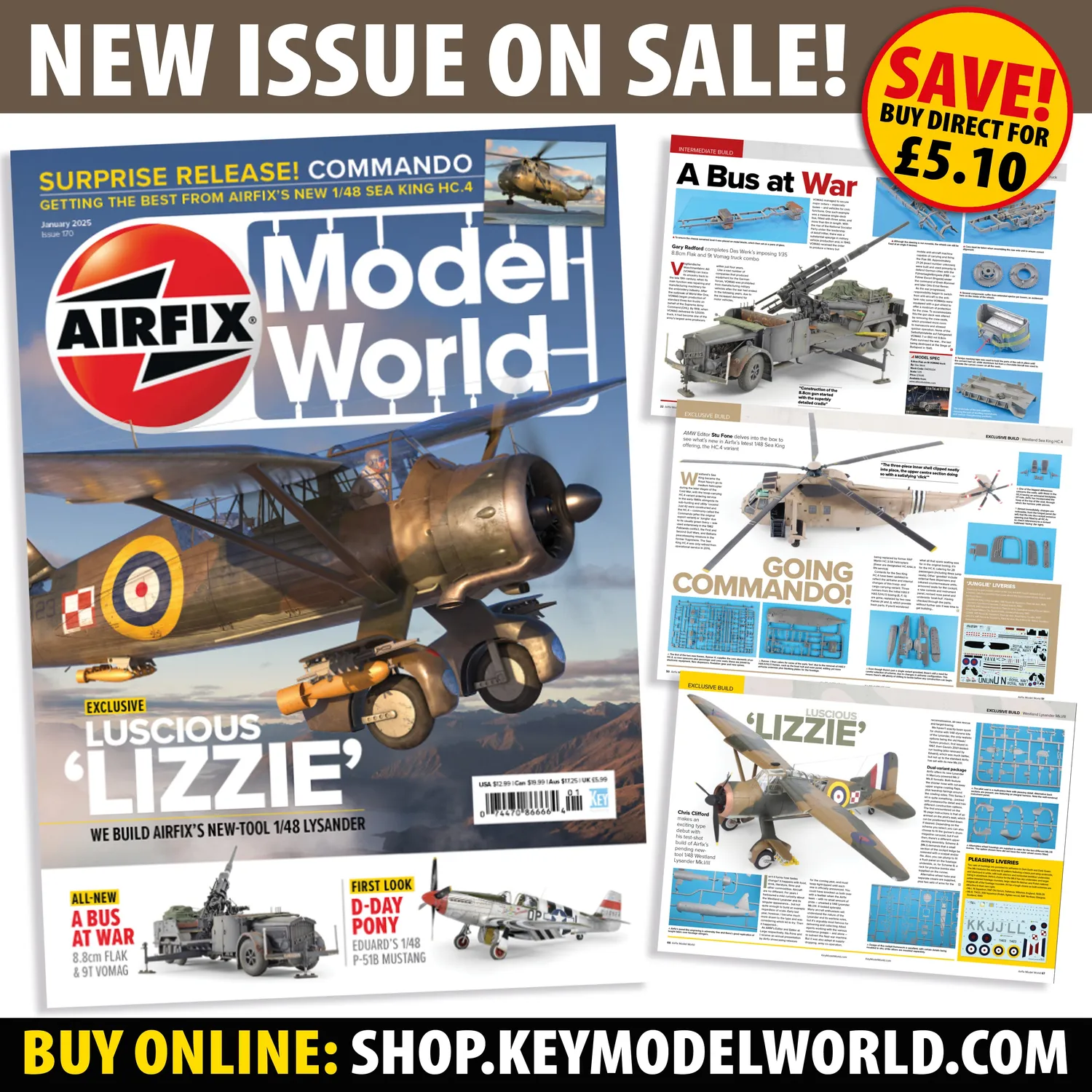 Airfix Model World January 2025 tidning modellbygge