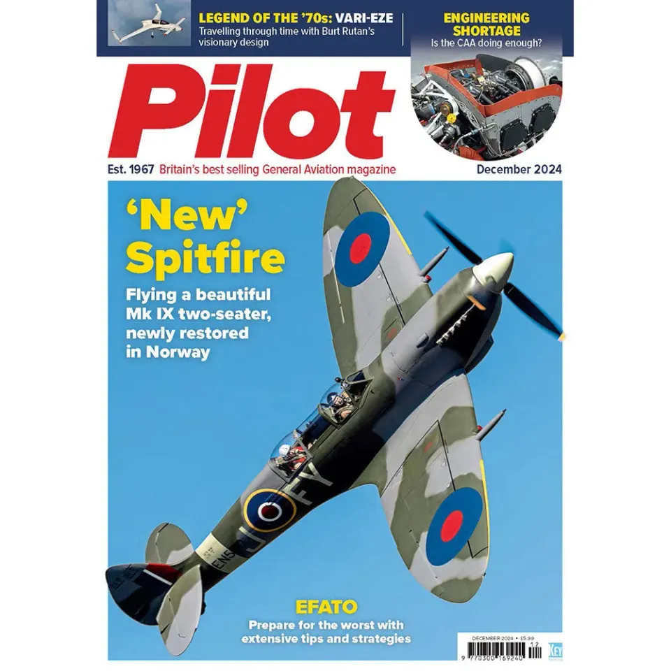 Pilot Magazine december 2024 tidning lösnummer Spitfire
