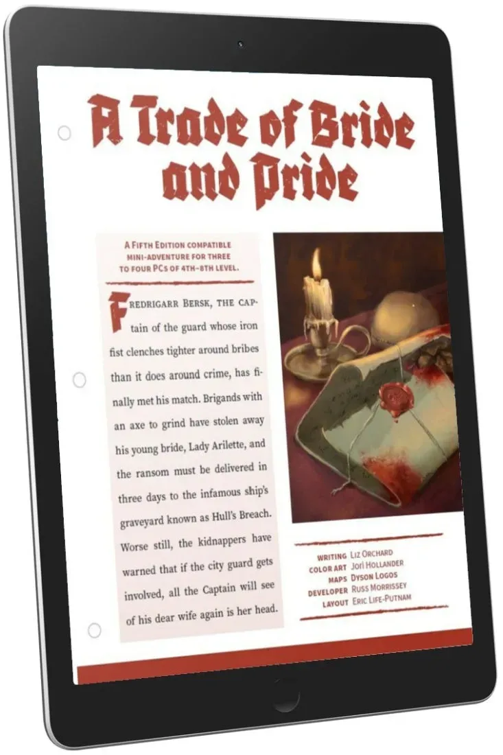 EN Publishing A Trade of Bride and Pride rollspel pdf lv 4-8