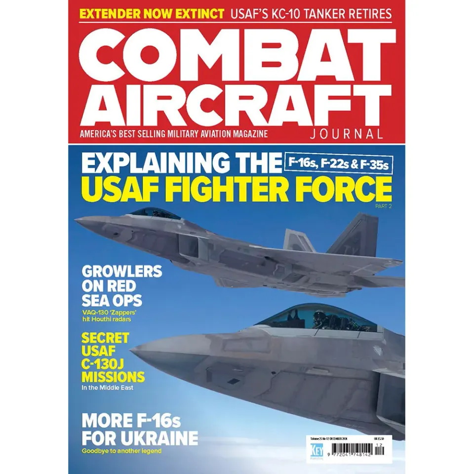 Combat Aircraft Journal december 2024 tidning stridsflyg