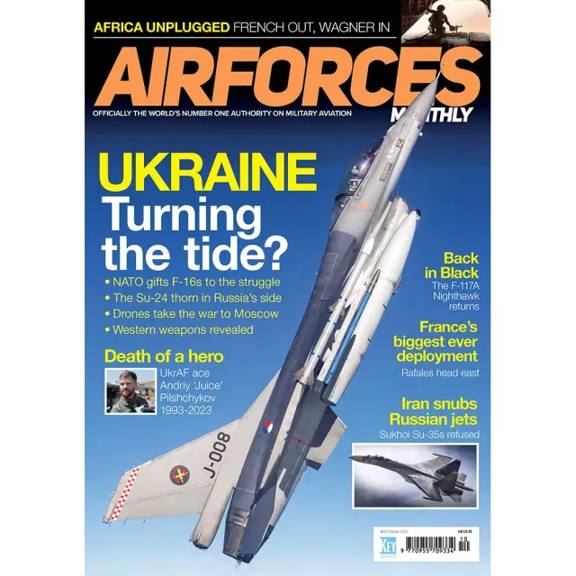 AirForces Monthly oktober 2023 tidning F-16 Ukraina