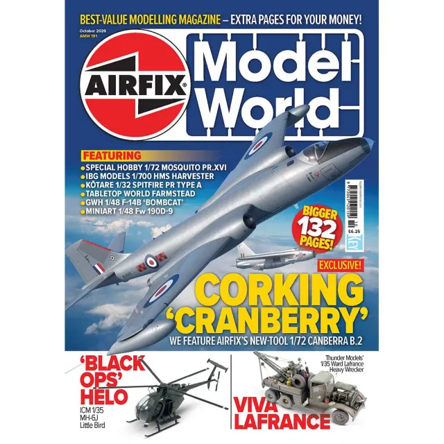 Airfix Model World oktober 2026 tidning Canberra B.2