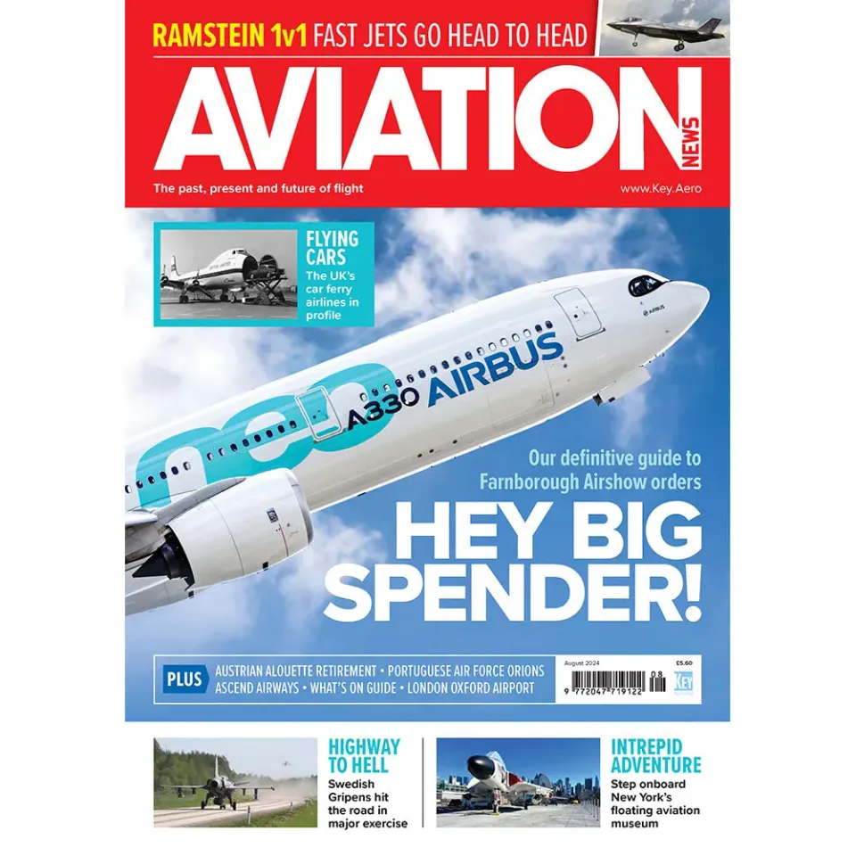 Aviation News August 2024 tidning lösnummer flyg