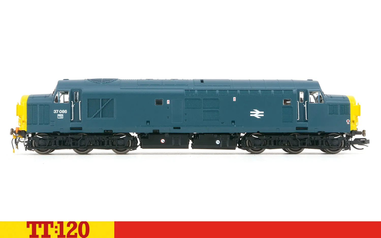 Hornby TT:120 Class 37 37086 modellok BR blue diesellok