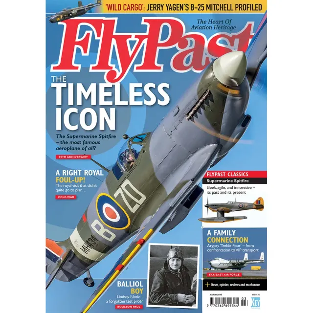 FlyPast mars 2026 tidning Spitfire MH434