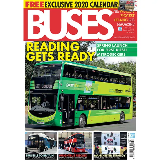 Buses December 2019 tidning lösnummer bussar