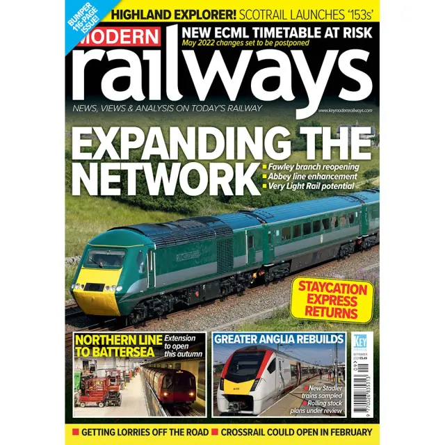 Modern Railways september 2021 tidning lösnummer tåg