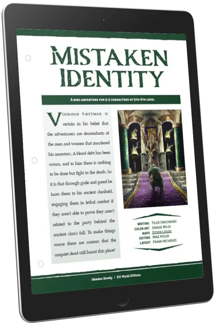 EN Publishing Mistaken Identity miniäventyr PDF 5e