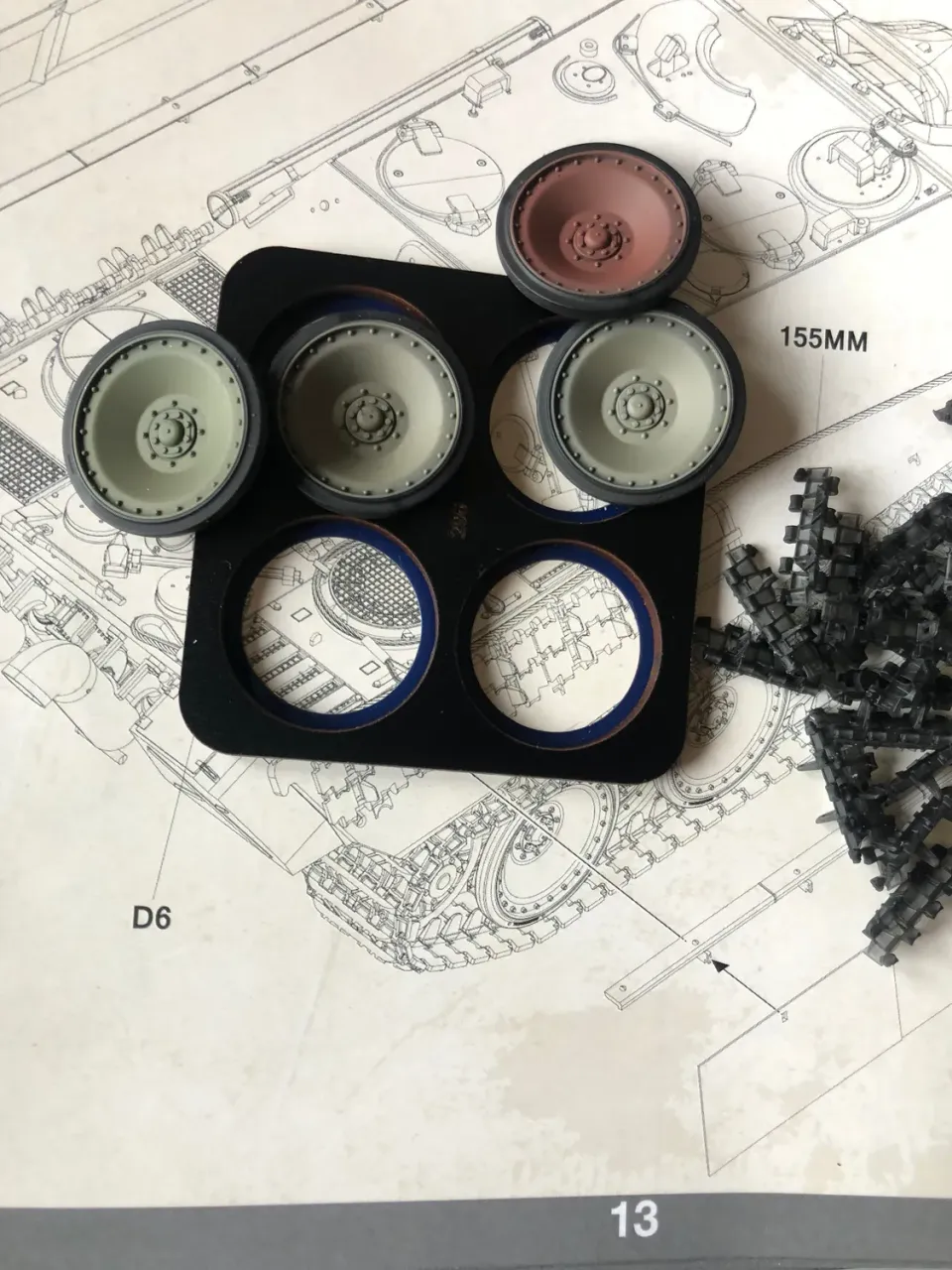 Rossagraph QuickWheel QW-296 mask 1:35 Panther G Jagdpanther