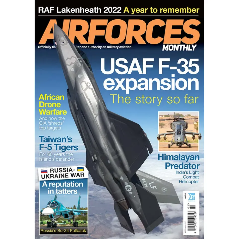 AirForces Monthly februari 2023 tidning engelsk flygtidning
