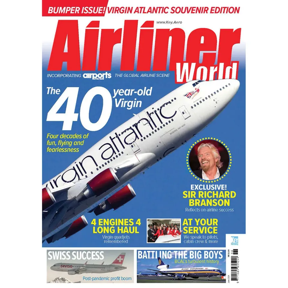 Airliner World June 2024 tidning Virgin Atlantic
