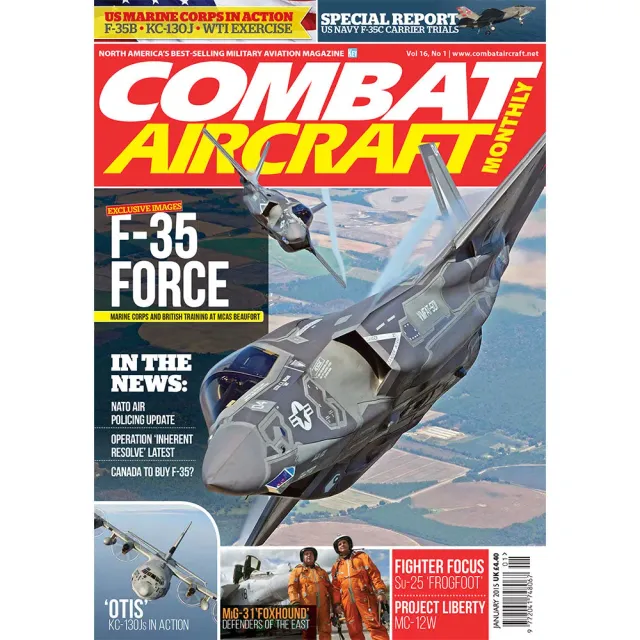 Combat Aircraft januari 2015 tidning lösnummer strid